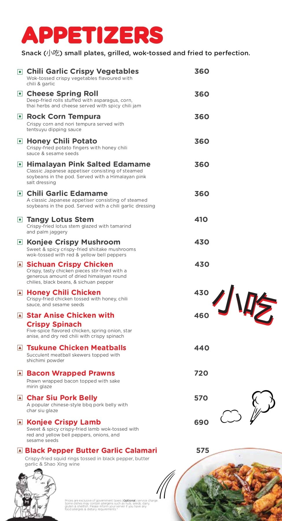 Dining Experience for Two at YouMee, Bannerghatta Road — Food menu