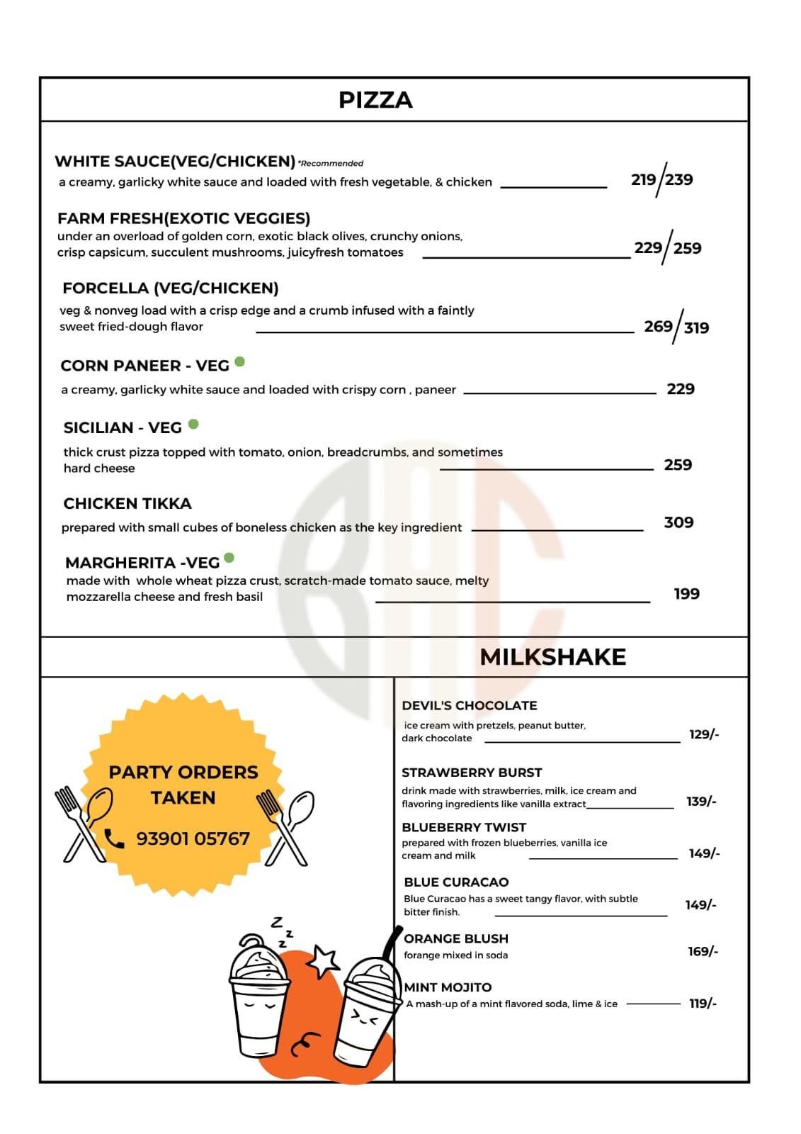 Menu of Inti Ruchulu, Shaikpet, Hyderabad