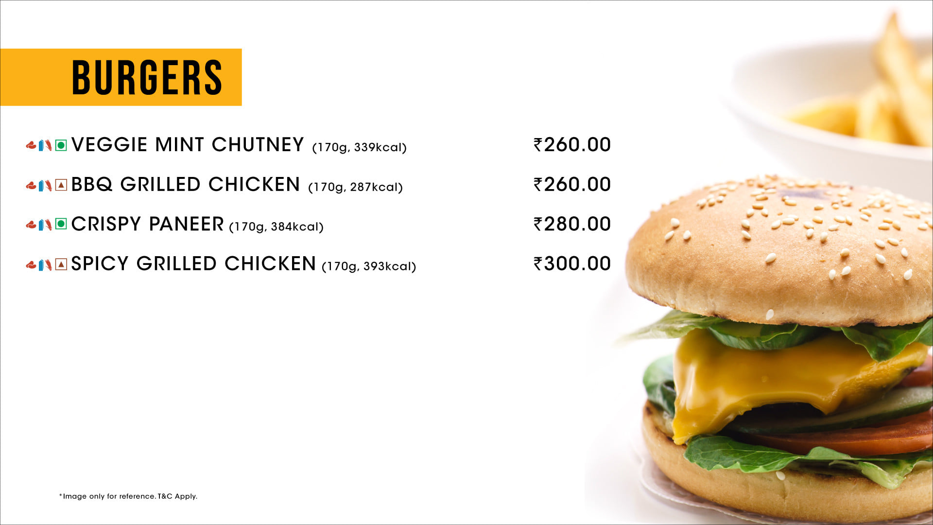 Menu of PVR, Atrium Mall, Gachibowli