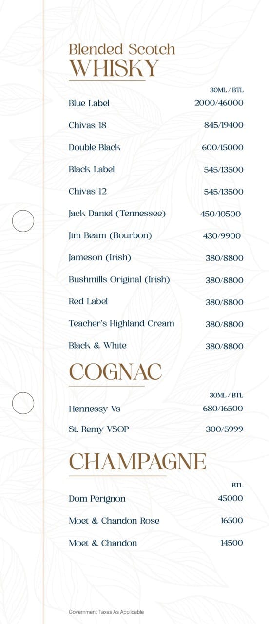 Dining Experience for Two at Novaara, Western Suburbs — Beverages menu