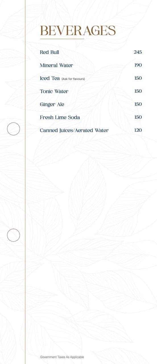 Dining Experience for Two at Novaara, Western Suburbs — Beverages menu