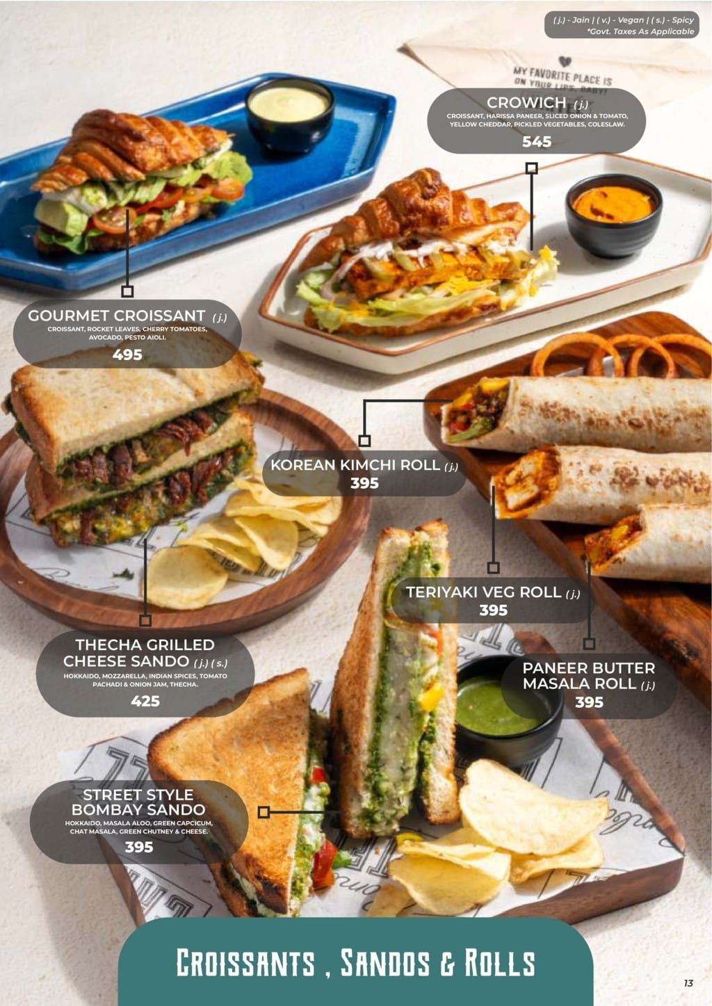 Dining Experience for Two at The Bombay Cartel, South Mumbai — Food menu