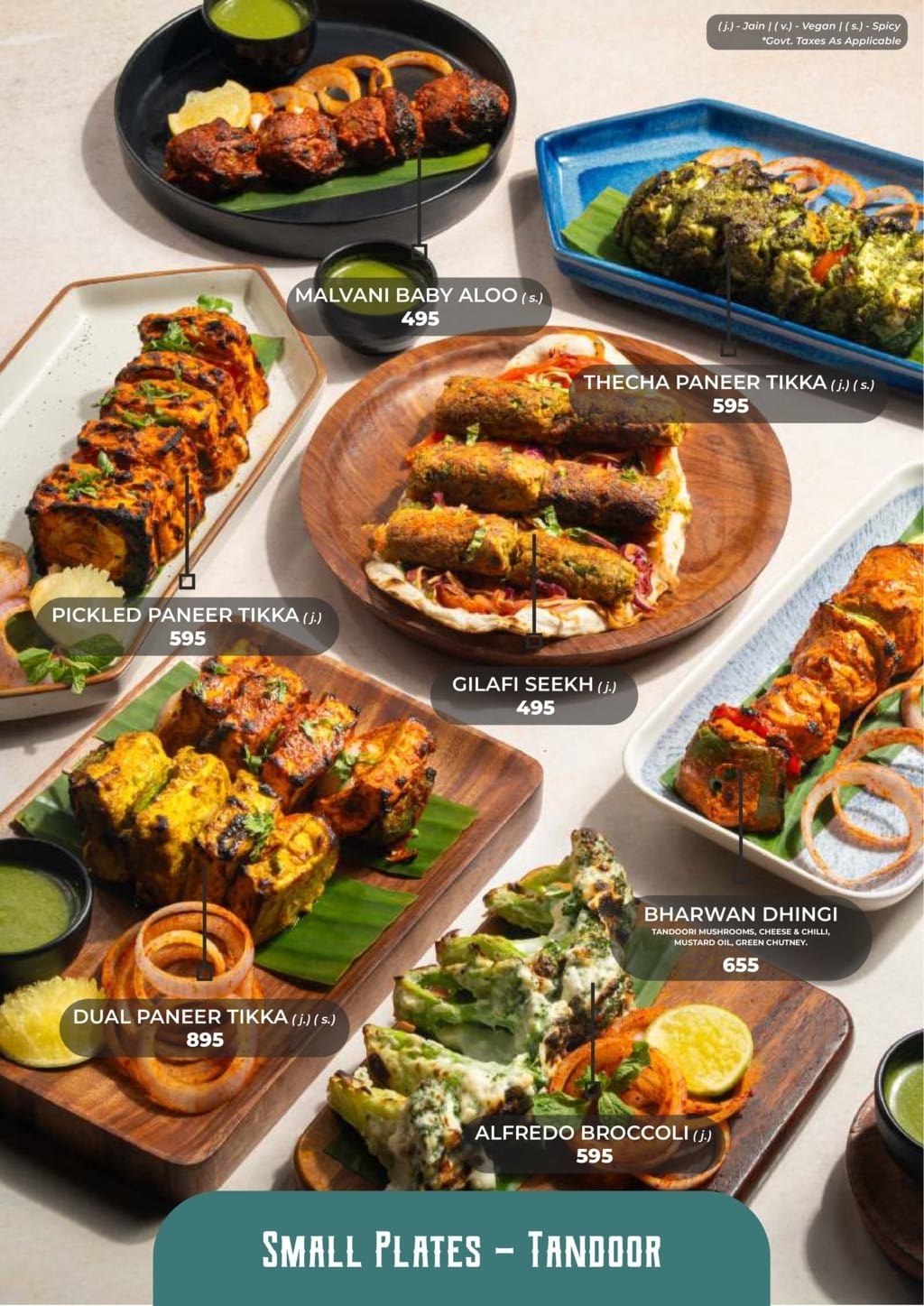 Dining Experience for Two at The Bombay Cartel, South Mumbai — Food menu