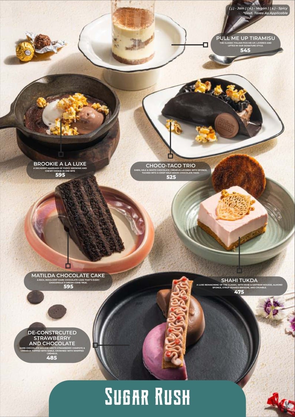 Dining Experience for Two at The Bombay Cartel, South Mumbai — Food menu
