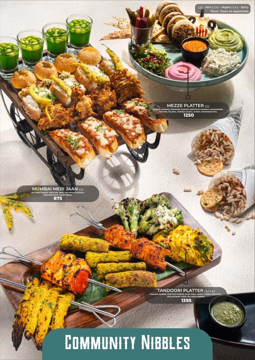 Dining Experience for Two at The Bombay Cartel, South Mumbai — Food menu