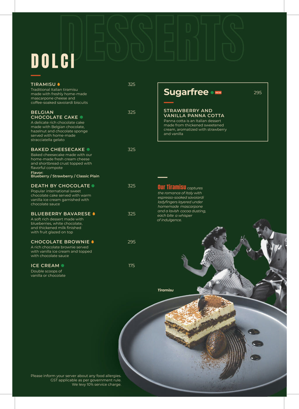 Dining Experience for Two at Pasta Street, West Delhi — Food menu