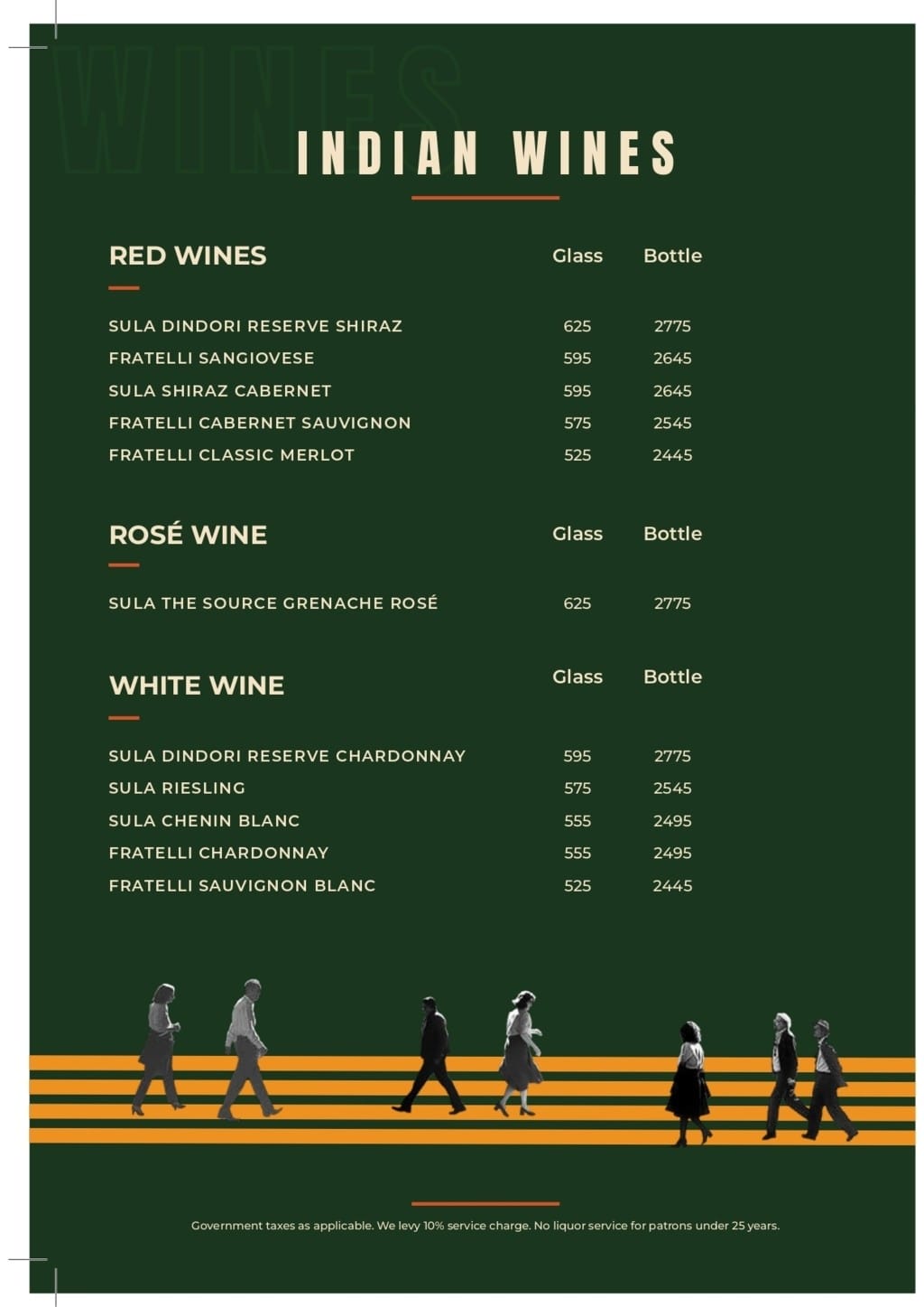 Dining Experience for Two at Pasta Street, West Delhi — Beverages menu