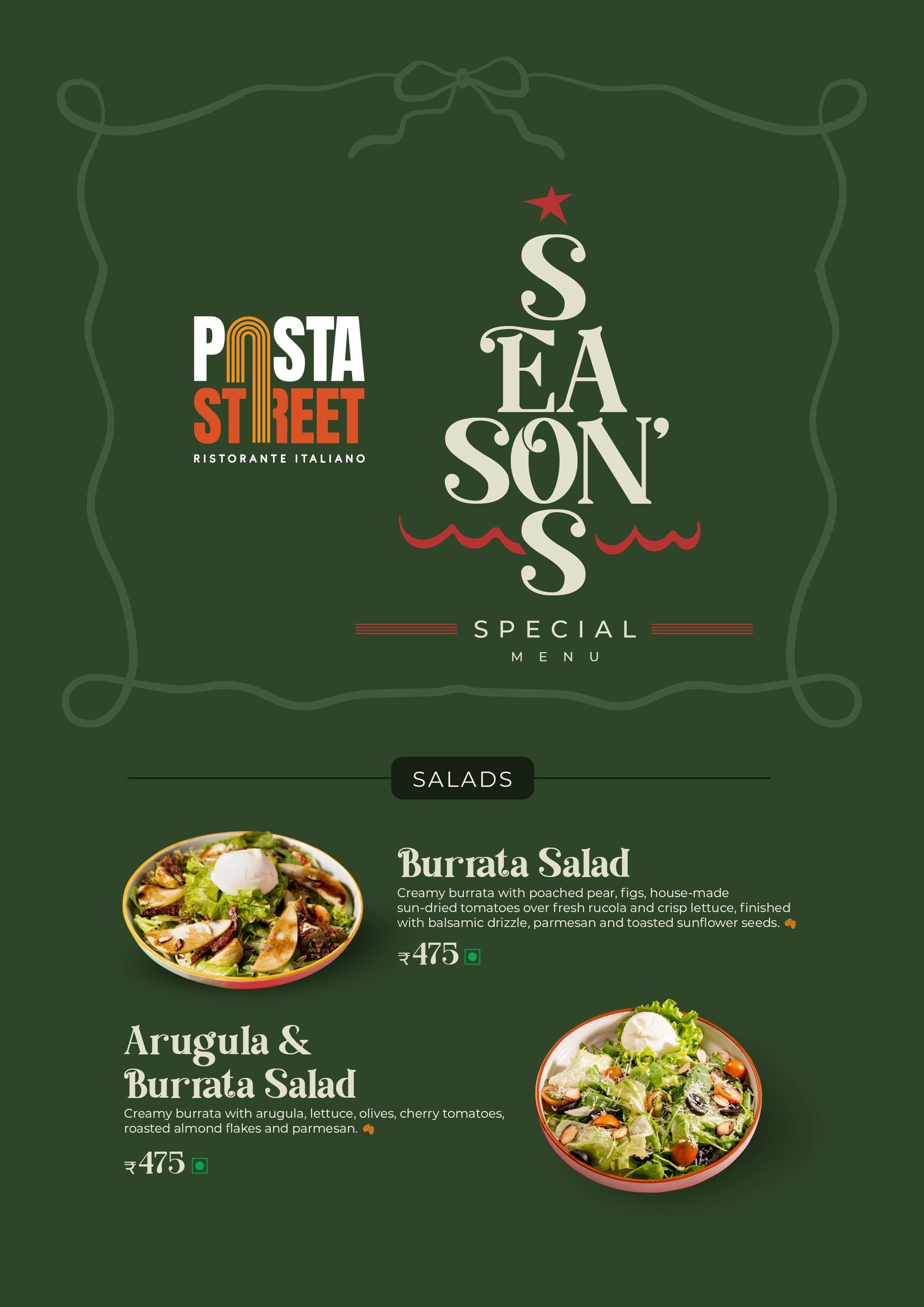 Dining Experience for Two at Pasta Street, West Delhi — Special menu
