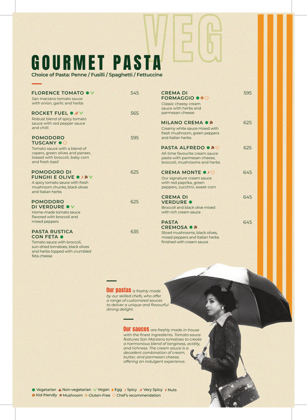 Dining Experience for Two at Pasta Street, West Delhi — Food menu
