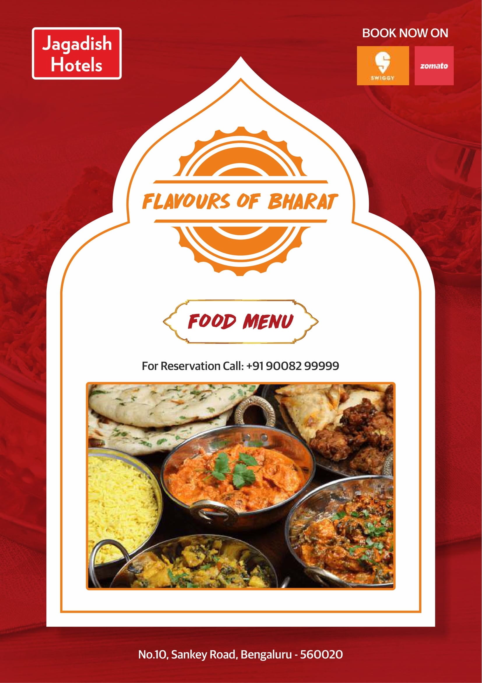 Dining Experience for Two at Flavours of Bharat, North Bengaluru — Food menu