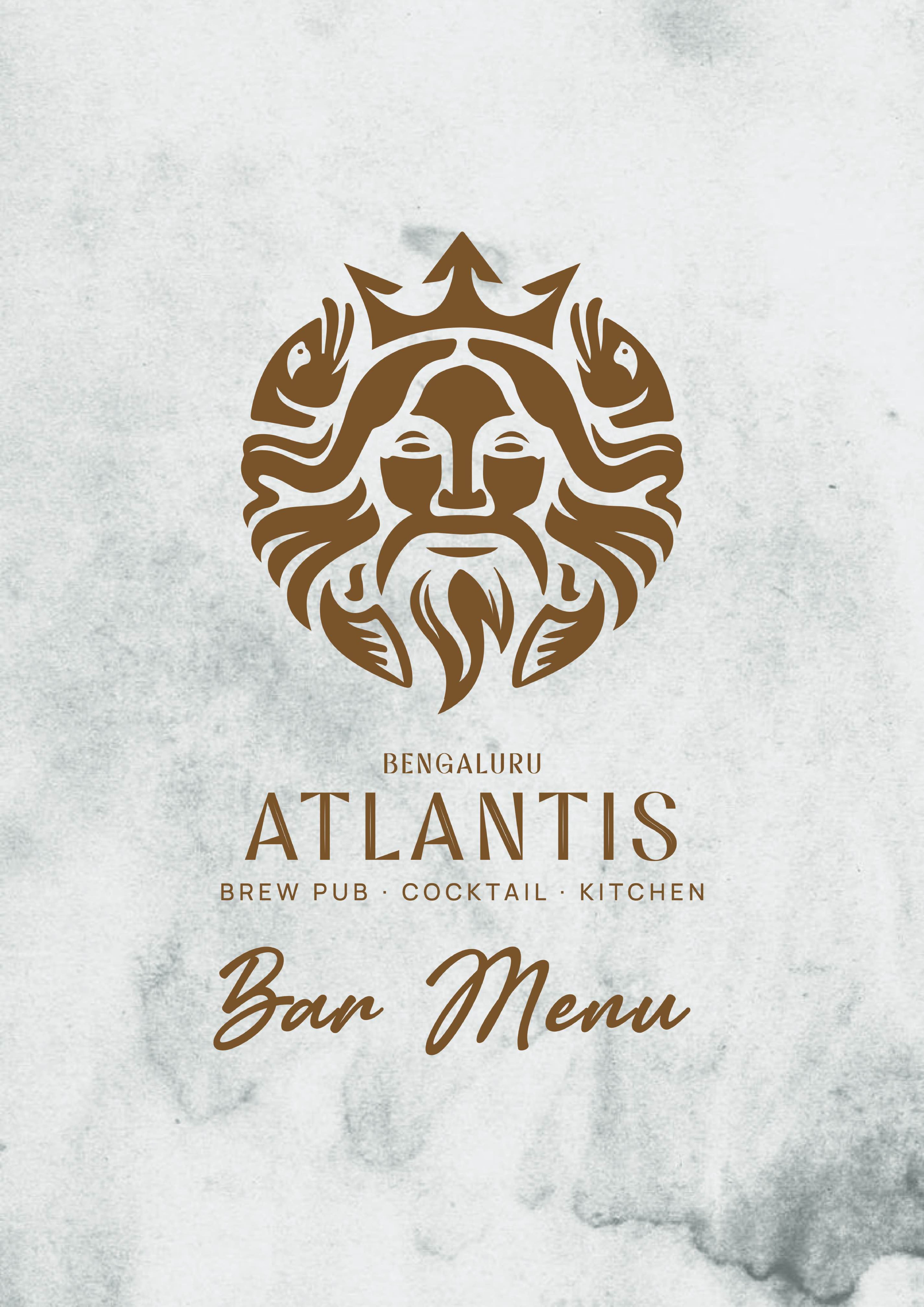 Menu of Atlantis - Brewpub, Cocktails & Kitchen, HSR, South Bengaluru