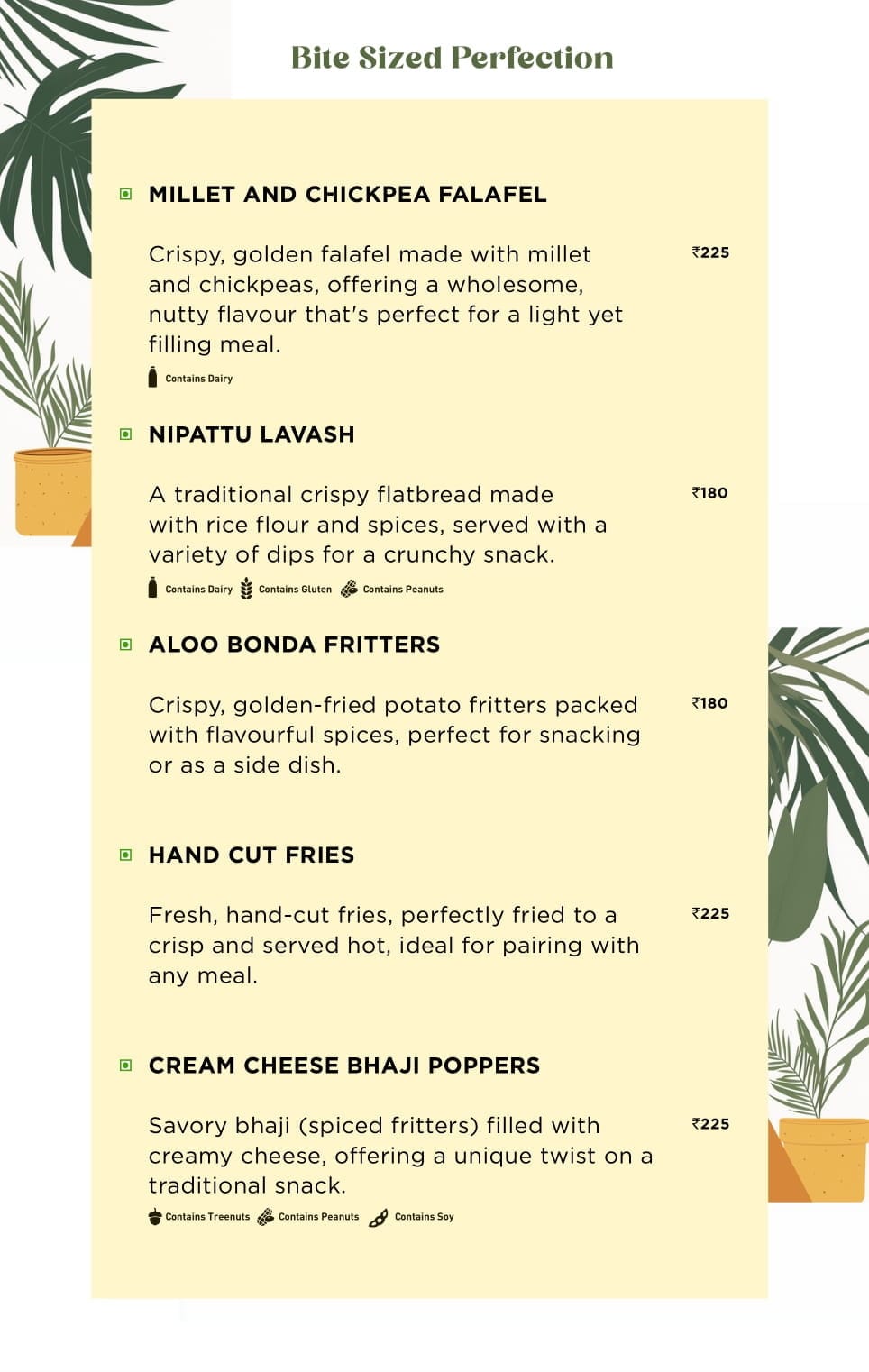 Dining Experience for Two at Levista Gourmet Studio, Central Bengaluru — Food menu