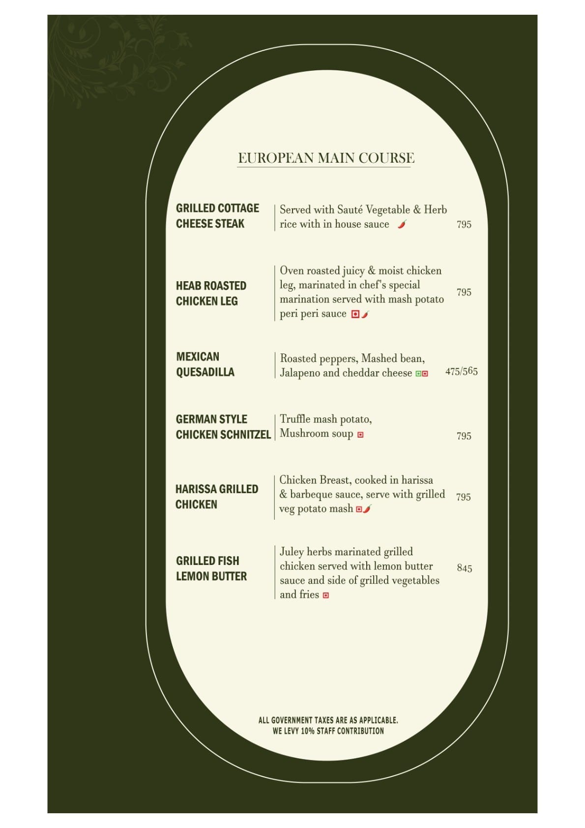 Dining Experience for Two at Ivoryy Fusion Bar, Central Delhi — Food menu