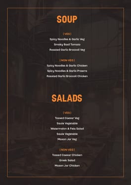 Menu of The Brew Factory - Brewery Pub & Kitchen, Peenya, North Bengaluru
