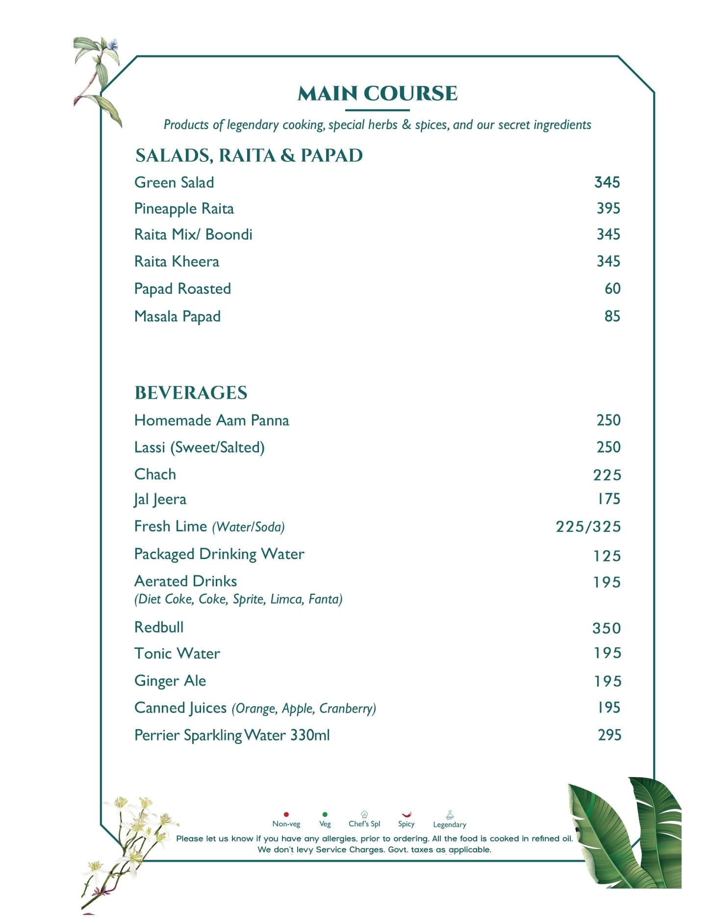 Dining Experience for Two at Havemore, Gurgaon — Food menu
