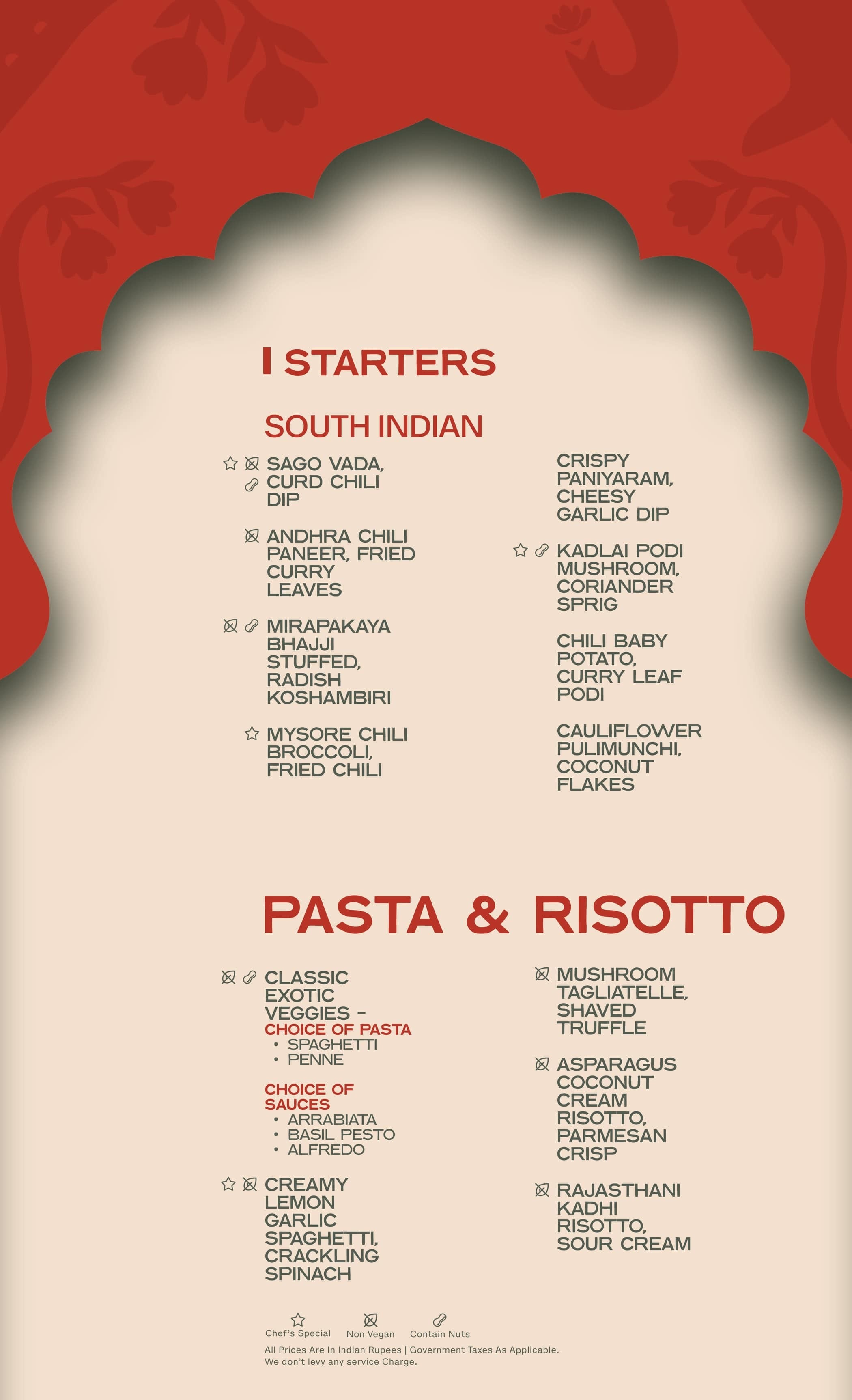Menu of Kalpaney, JP Nagar, South Bengaluru