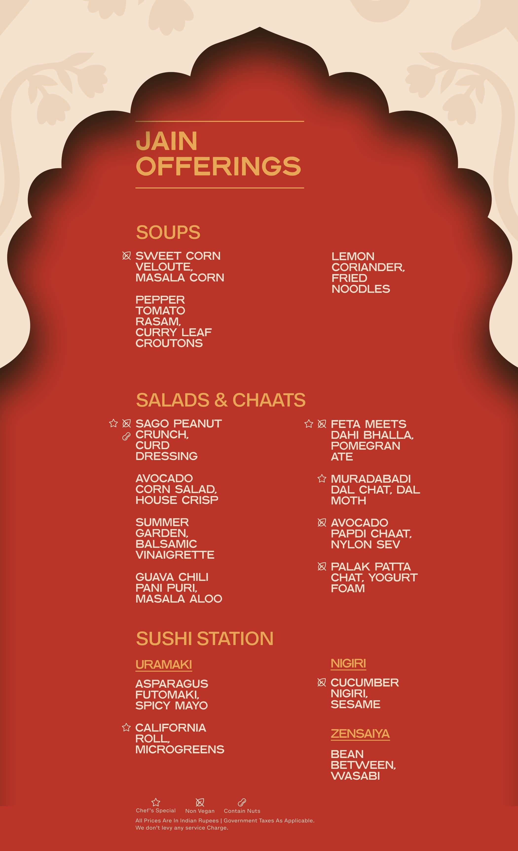 Menu of Kalpaney, JP Nagar, South Bengaluru