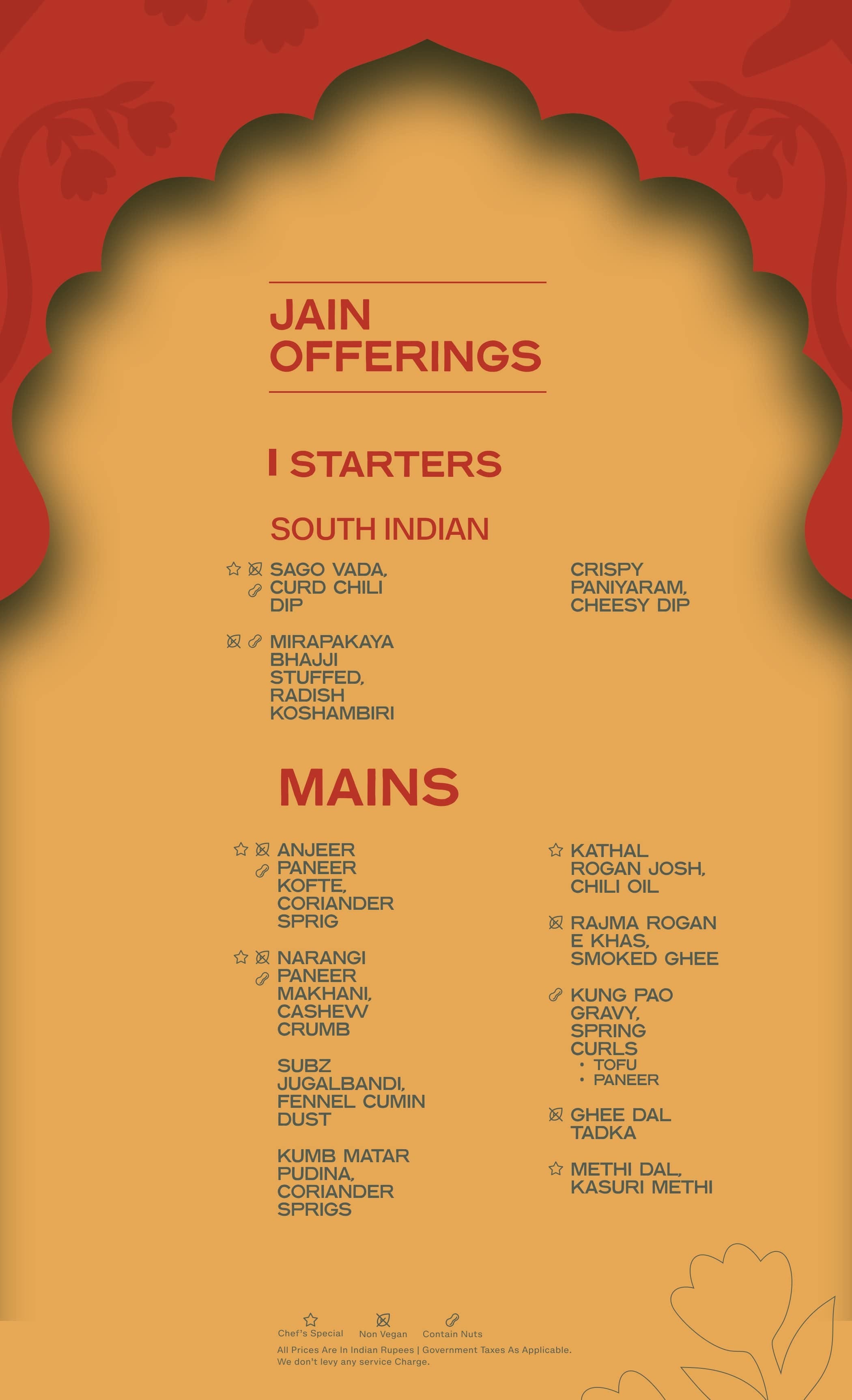 Menu of Kalpaney, JP Nagar, South Bengaluru