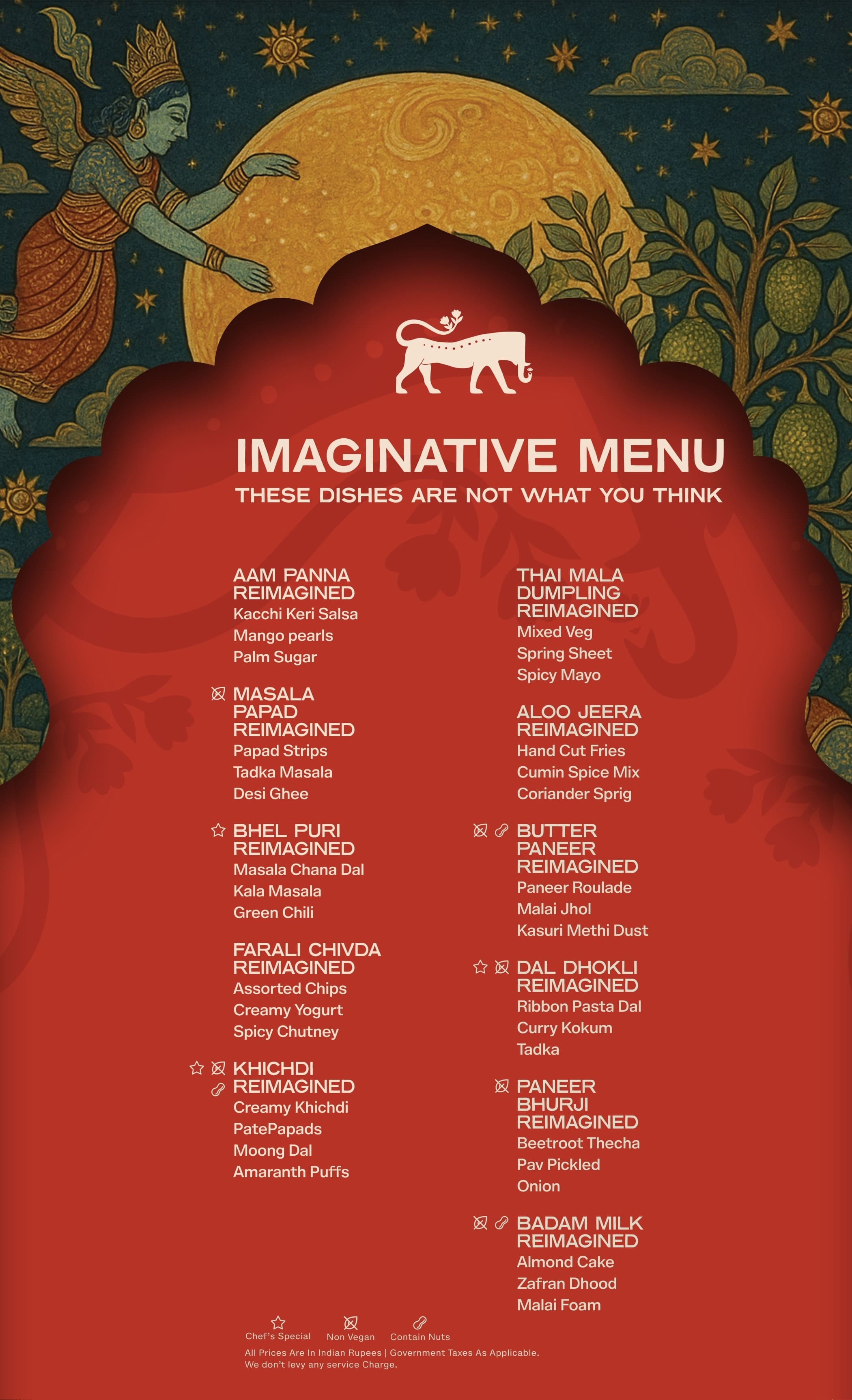 Menu of Kalpaney, JP Nagar, South Bengaluru