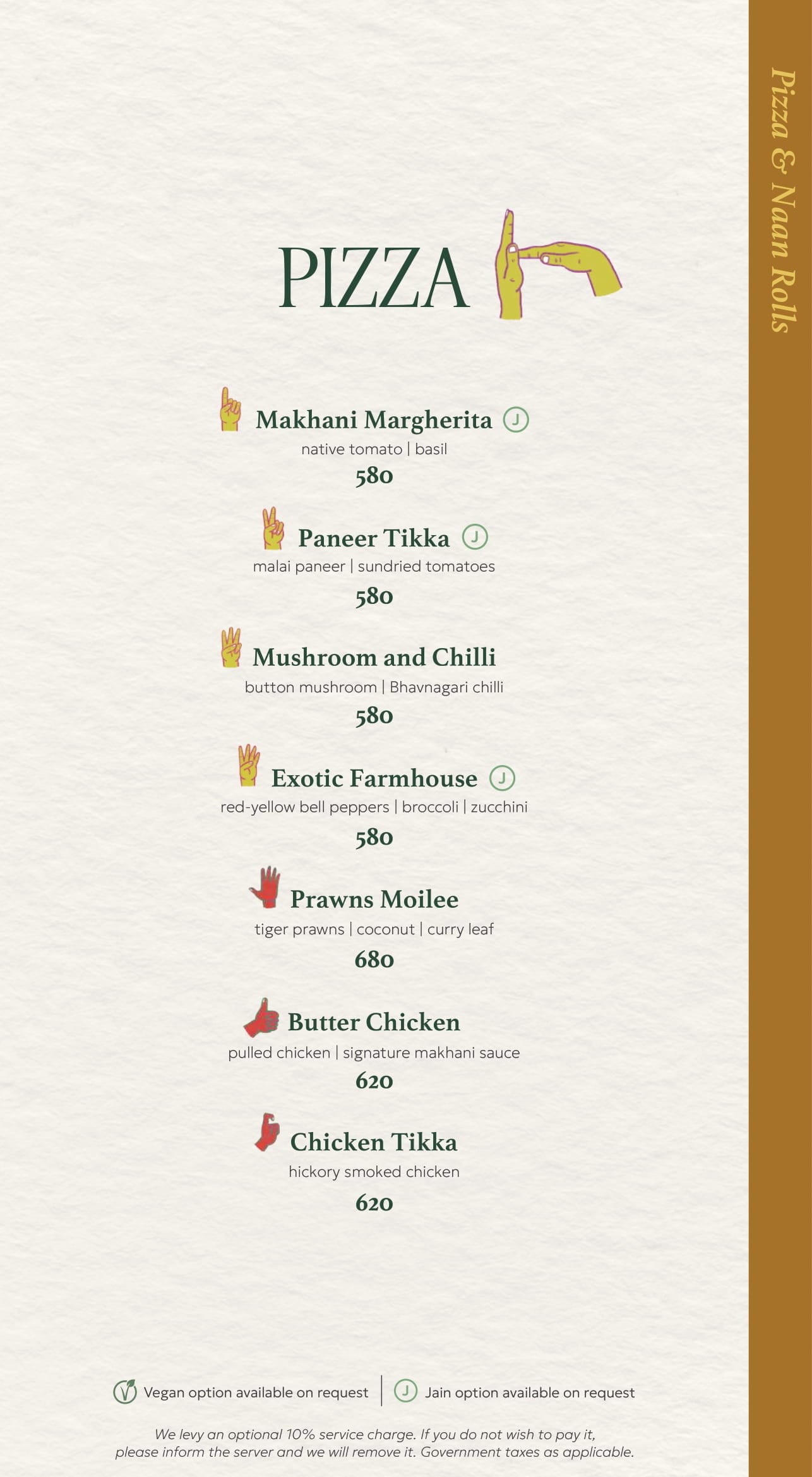 Dining Experience for Two at Ishaara, Central Bengaluru — Food menu