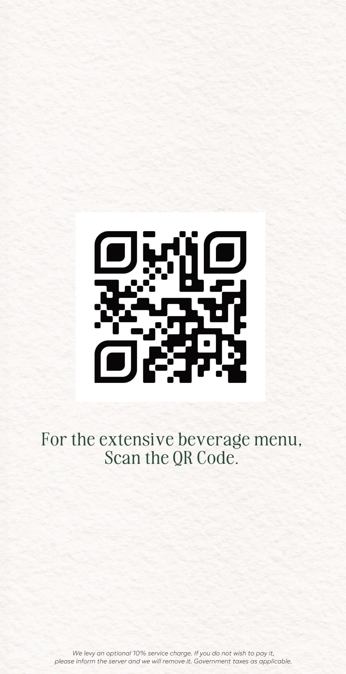 Dining Experience for Two at Ishaara, Central Bengaluru — Beverages menu