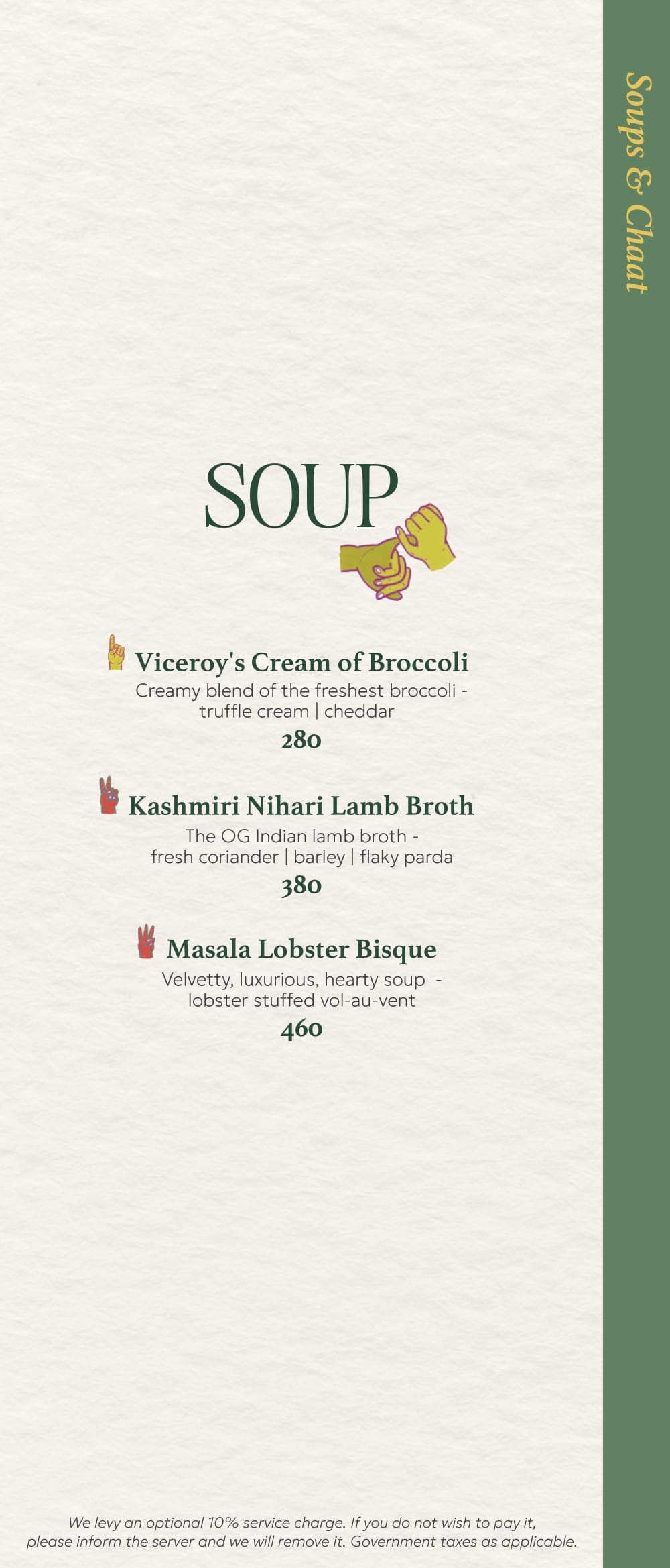 Dining Experience for Two at Ishaara, Central Bengaluru — Food menu