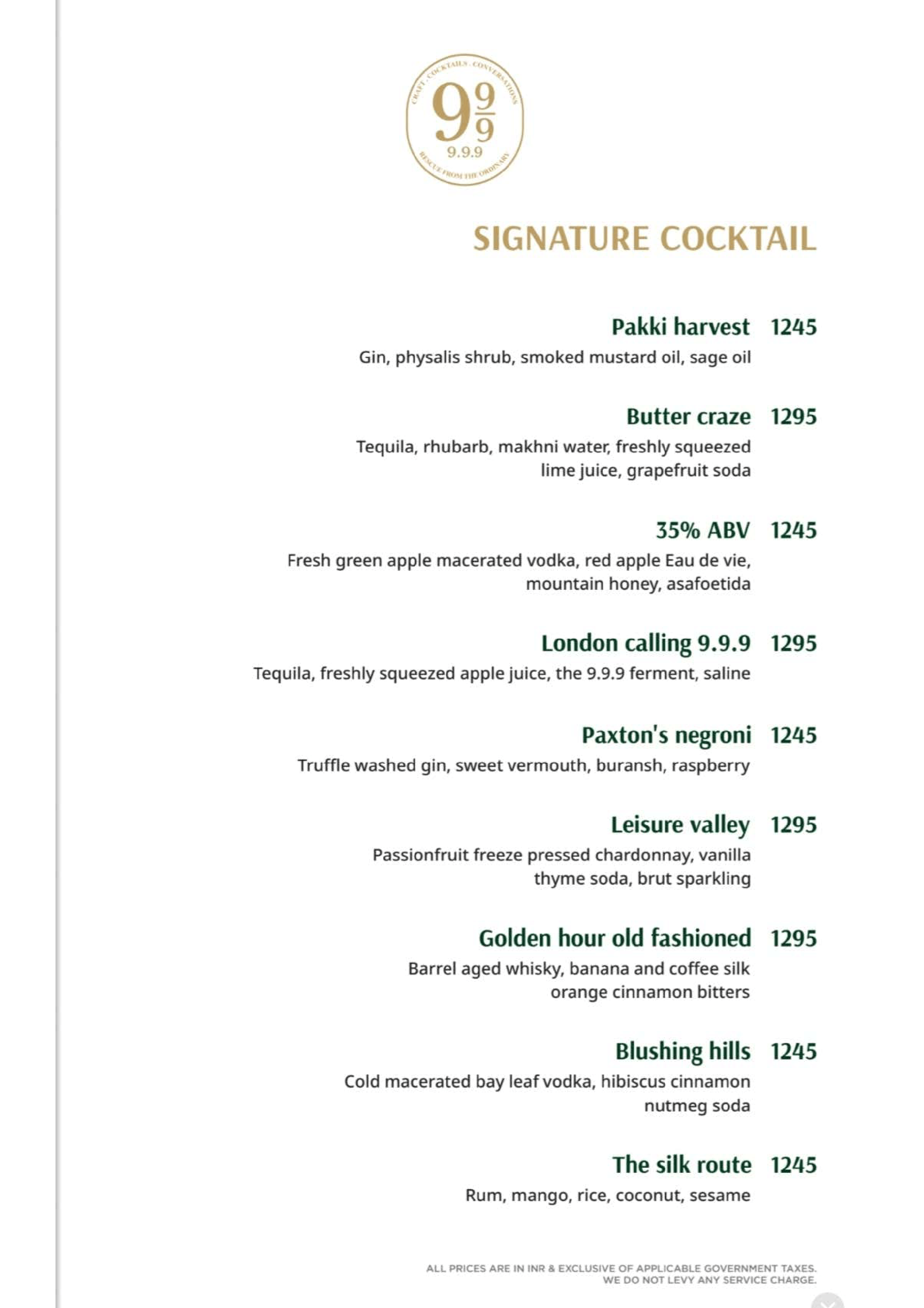 9.9.9 in JW Marriott, Chandigarh | Get Upto 50% Off