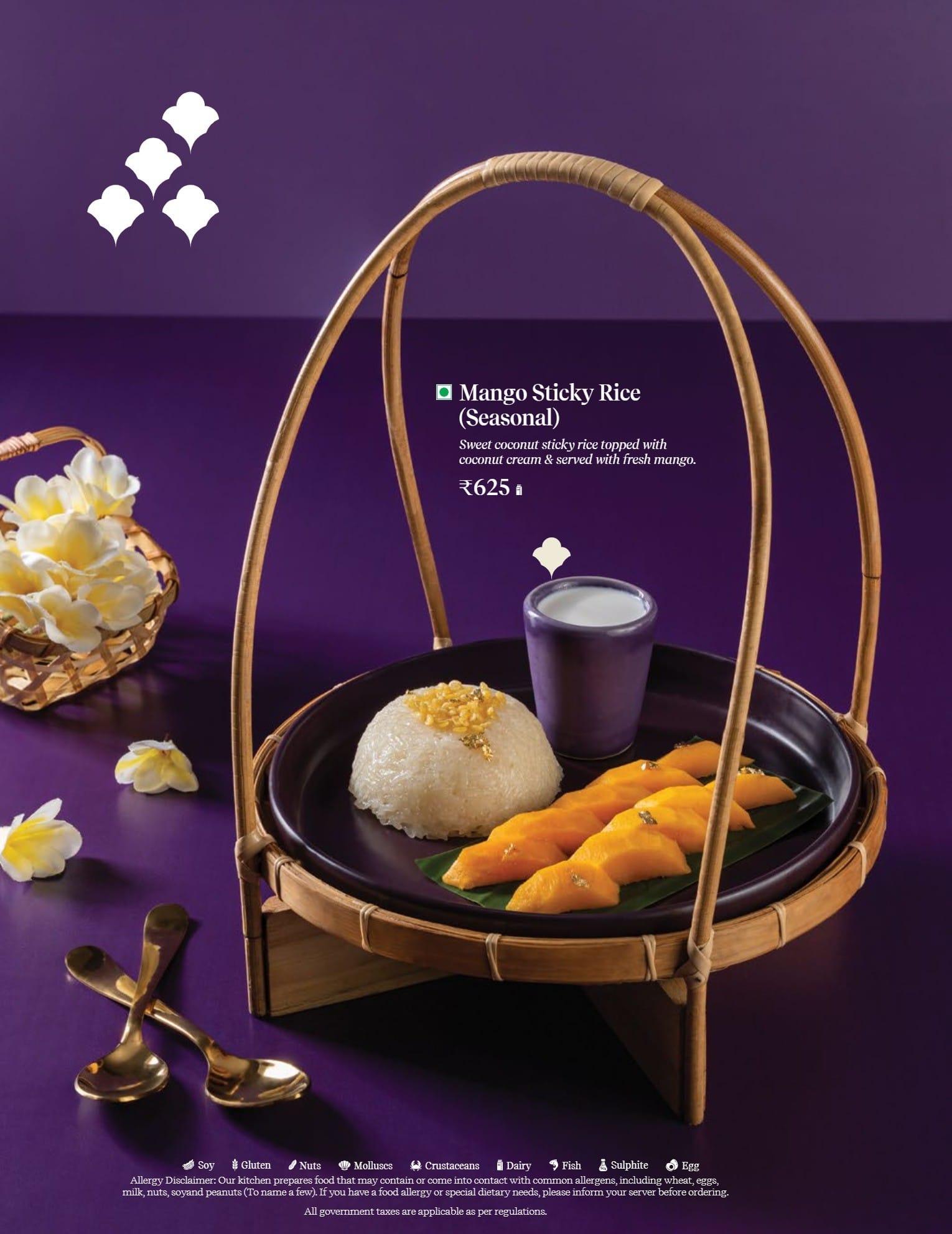Dining Experience for Two at Nara Thai, Gurgaon — Food menu