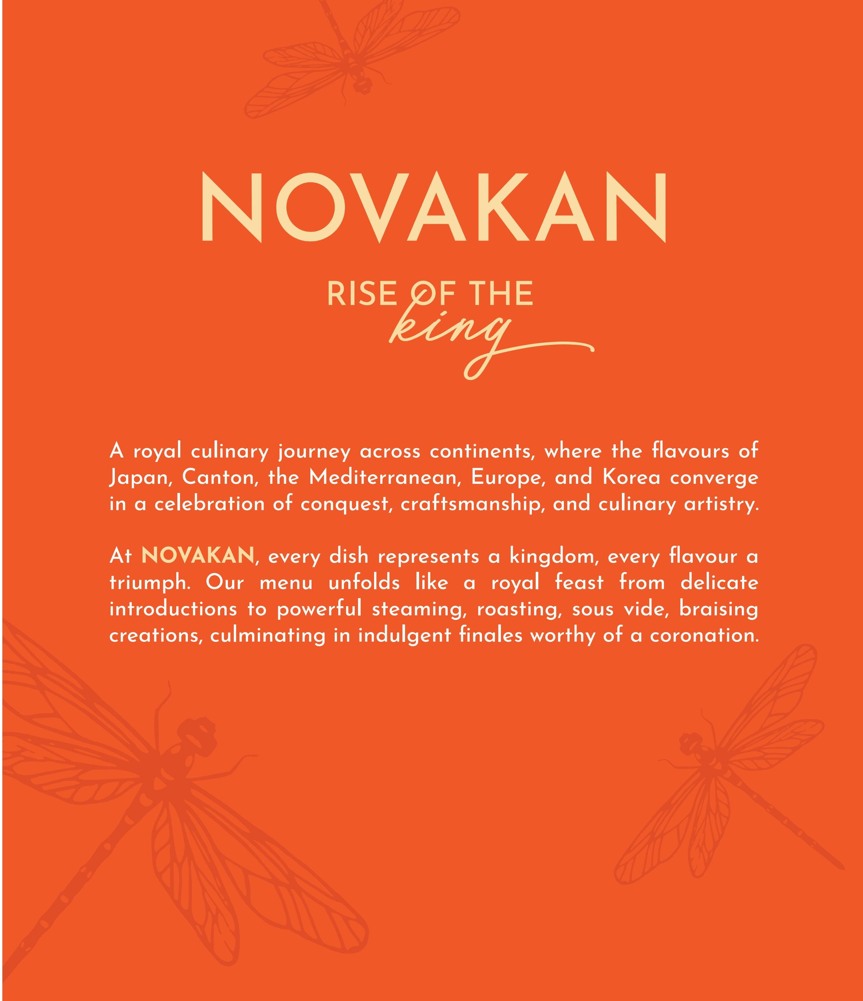Dining Experience for Two at Novakan, Bengaluru — Food menu