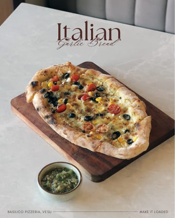 Menu of Basilico pizzeria, Vesu, Surat