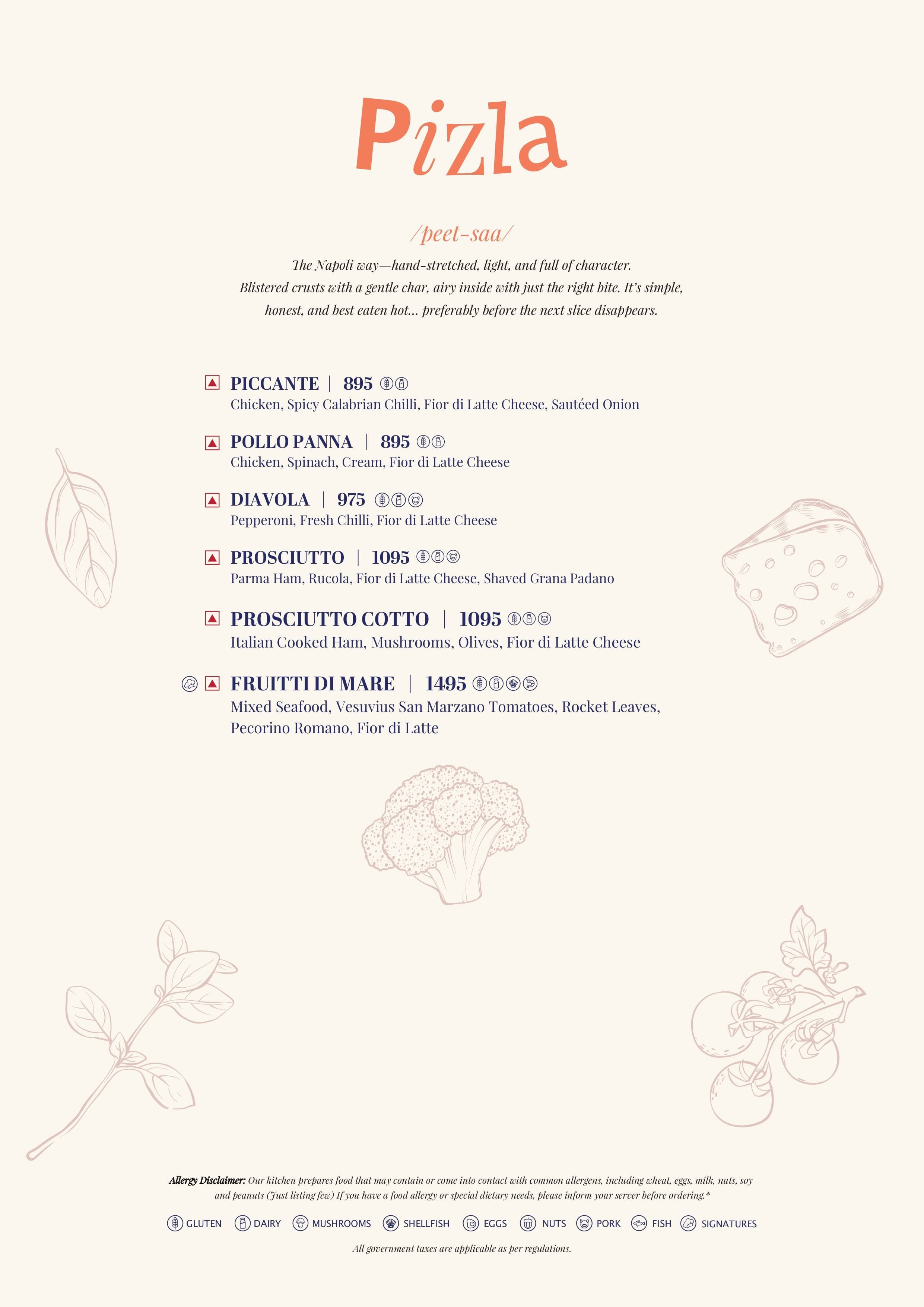 Dining Experience for Two at CinCin, Gurgaon — Food menu