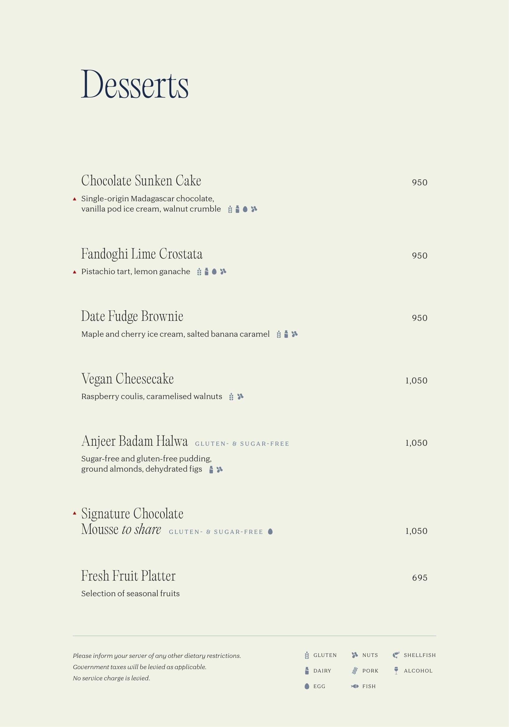 Dining Experience for Two at Gallery Cafe, Radisson Mumbai Andheri MIDC — Food menu