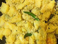 potatoes and poppy seeds