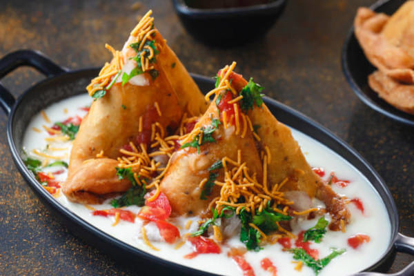 Samosa Dahi Chaat @ Panchgaon, Manesar, Gurgaon
