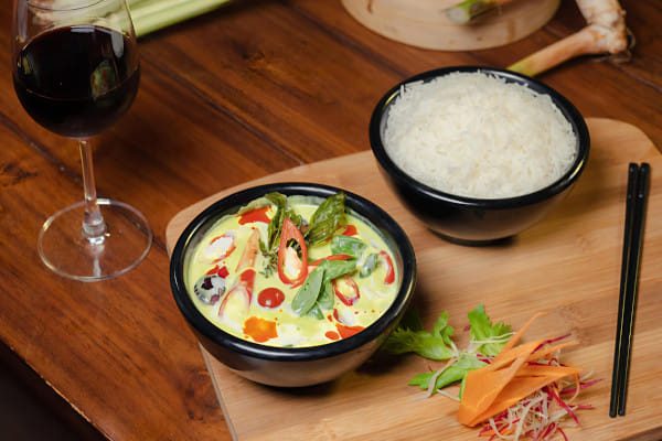 Veg Green Thai Curry, brewocrat