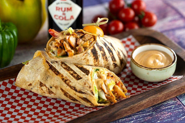 Chicken Chettinad Wrap, Alma Bakery & Cafe, Noida