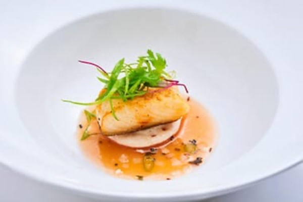 Pan-seared cod, Avartana at ITC Maratha