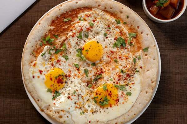 Egg Dosa @ Ciclo Cafe, Anna Nagar East, Chennai