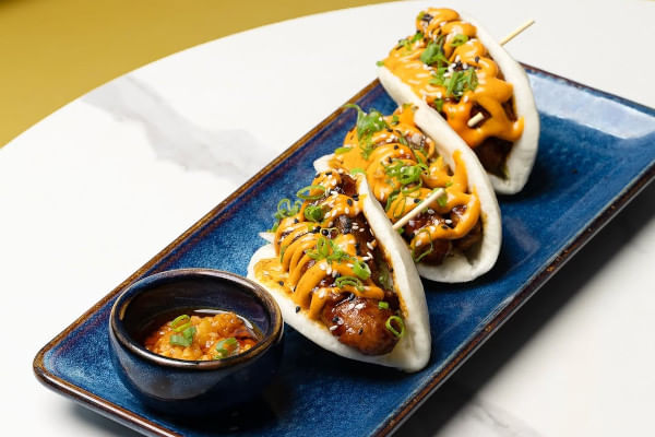 Stir-Fried Chilli Basil Avocado Bao, AER, Four Seasons Hotel, Worli