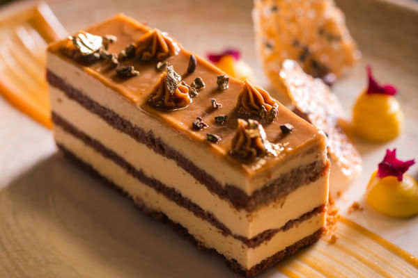 Salted Caramel Lotus Cake, Solaire, Grand Hyatt Mumbai Hotel & Residences
