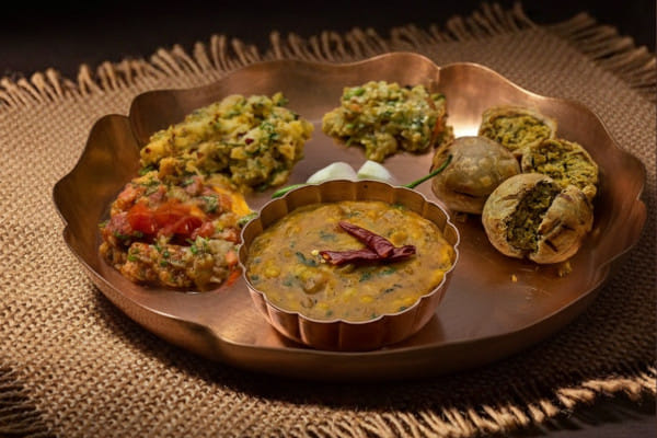 Litti Chokha @ The Potbelly Rooftop Cafe, Shahpur Jat, South Delhi