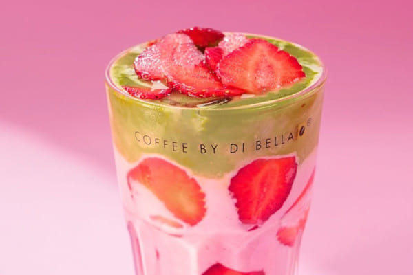 Iced Strawberry Matcha Latte @ Coffee By Di Bella, CBD Belapur, Navi Mumbai