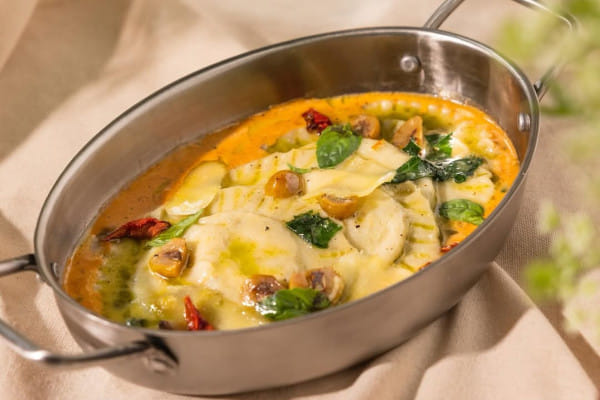 Smoked Brie And Moringa Ravioli @ FIO Cookhouse and Bar, Nehru Place, South Delhi