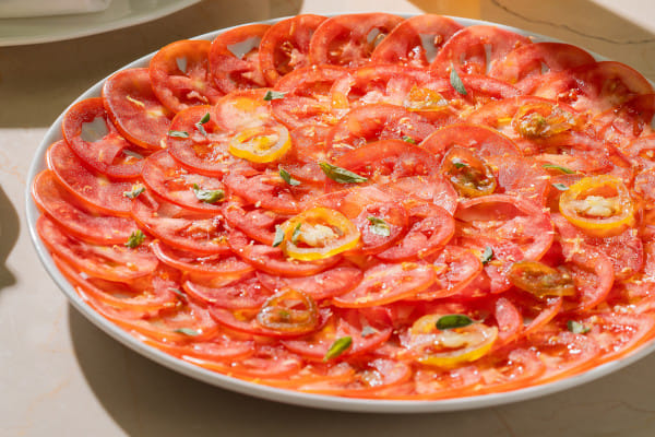 Carpaccio Di Pomodori, Fi'lia - Roswyn, A Morgans Originals Hotel, Fairmont, Vile Parle, Mumbai