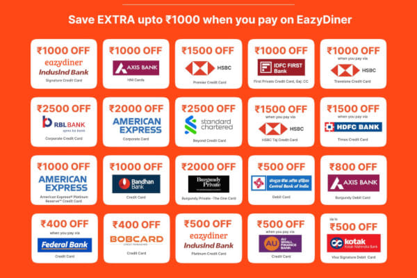 Bank Offers, Eazydiner