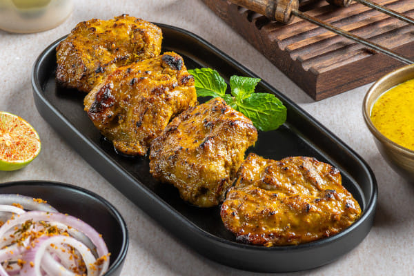Kasundi Fish Tikka, Rang De Basanti Dhaba, Kolkata