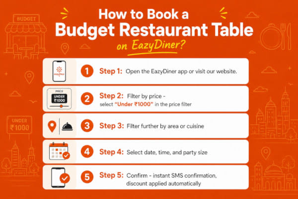How to Book a Budget Restaurant Table on EazyDiner?