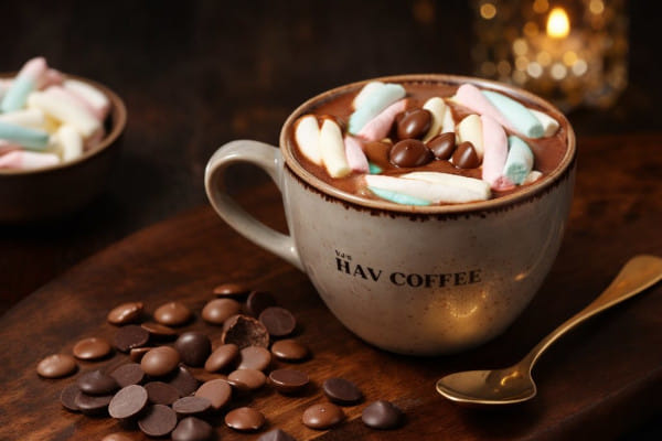 Dark Hot Chocolate @ HAV Coffee, Chowpatty, South Mumbai