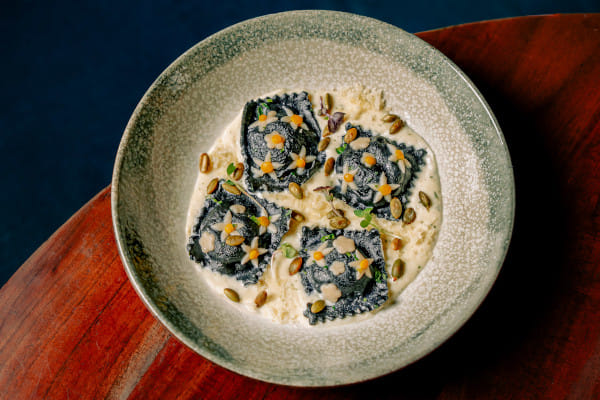 Pumpkin Mascarpone Ravioli, Gunjur Village, Bengaluru