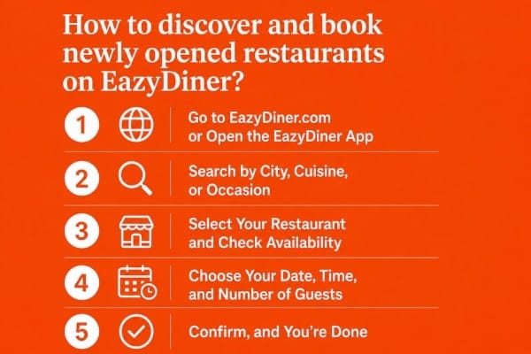 How to discover and book newly opened restaurants on EazyDiner?